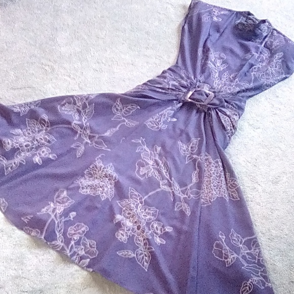 Beautiful Navy Blue Dress by PEA PATCH - Picture 3 of 6